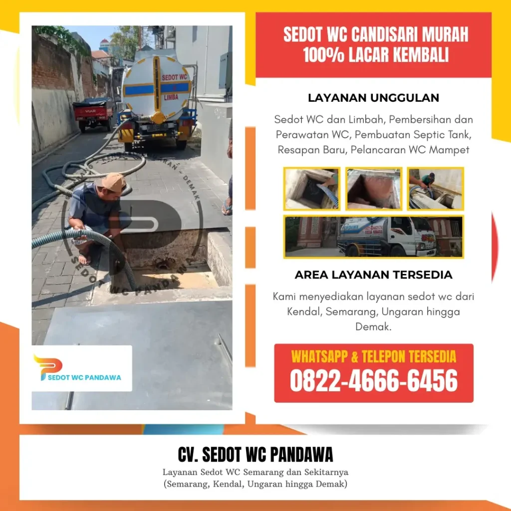 Sedot WC Candisari - CV. Sedot WC Pandawa