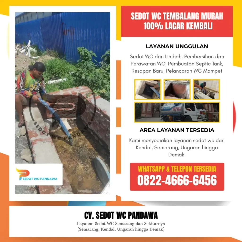 Sedot WC Tembalang - CV. Sedot WC Pandawa
